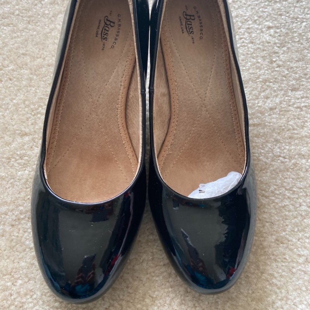 Brand New Bass Black Heels Size 7